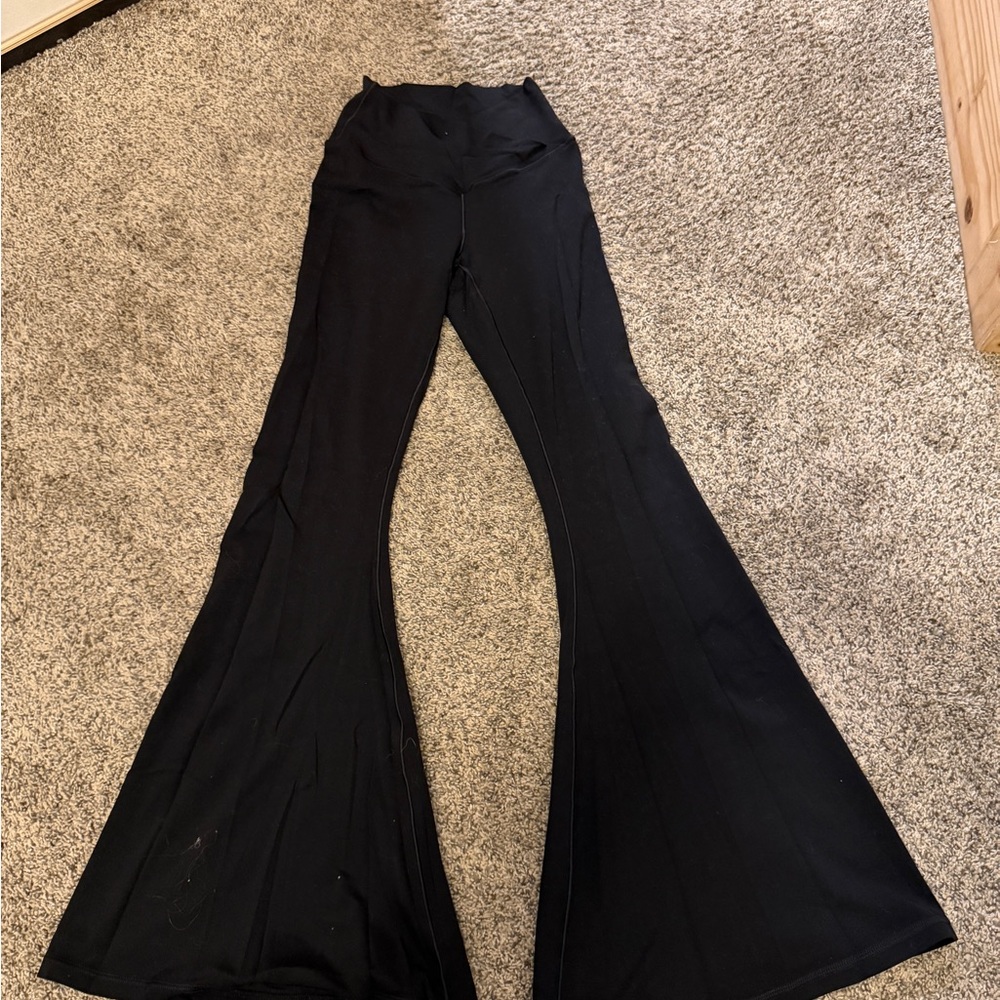 Aerie Black Flared Leggings